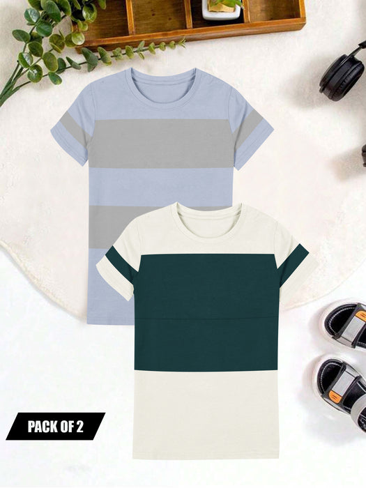 Pack Of 2 Single Jersey Tee Shirt For Kids