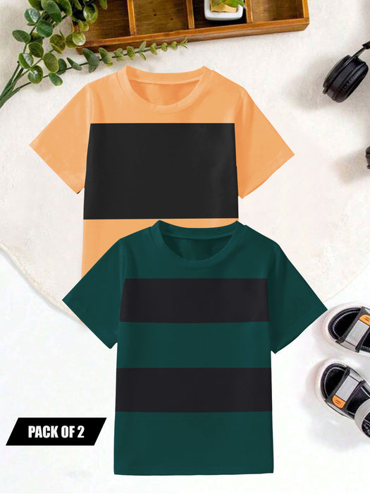 Pack Of 2 Single Jersey Tee Shirt For Kids