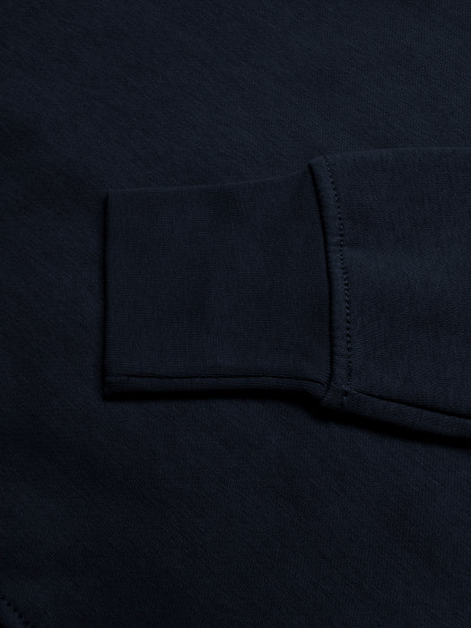 Louis Vicaci Fleece Raglan Sleeve Sweatshirt For Men-Dark Navy-BR858