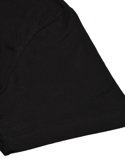 Bilabong Single Jersey Crew Neck Tee Shirt For Men-Black with Print-BR13298