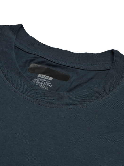 Bilabong Single Jersey Crew Neck Tee Shirt For Men-Navy with Print-BR13269