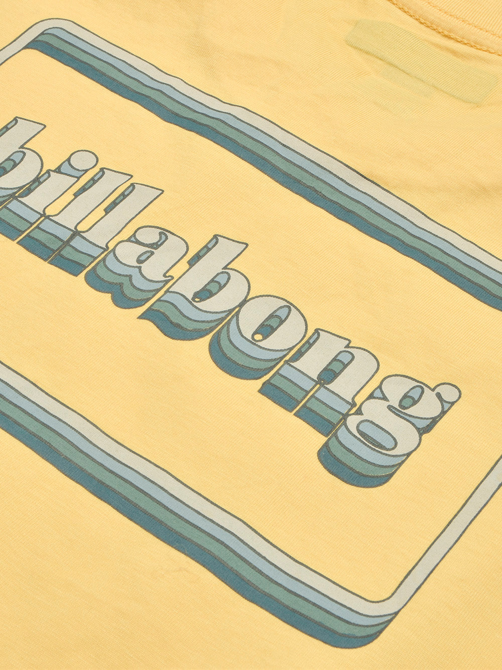 Bilabong Single Jersey Crew Neck Tee Shirt For Men-Yellow-BE13274