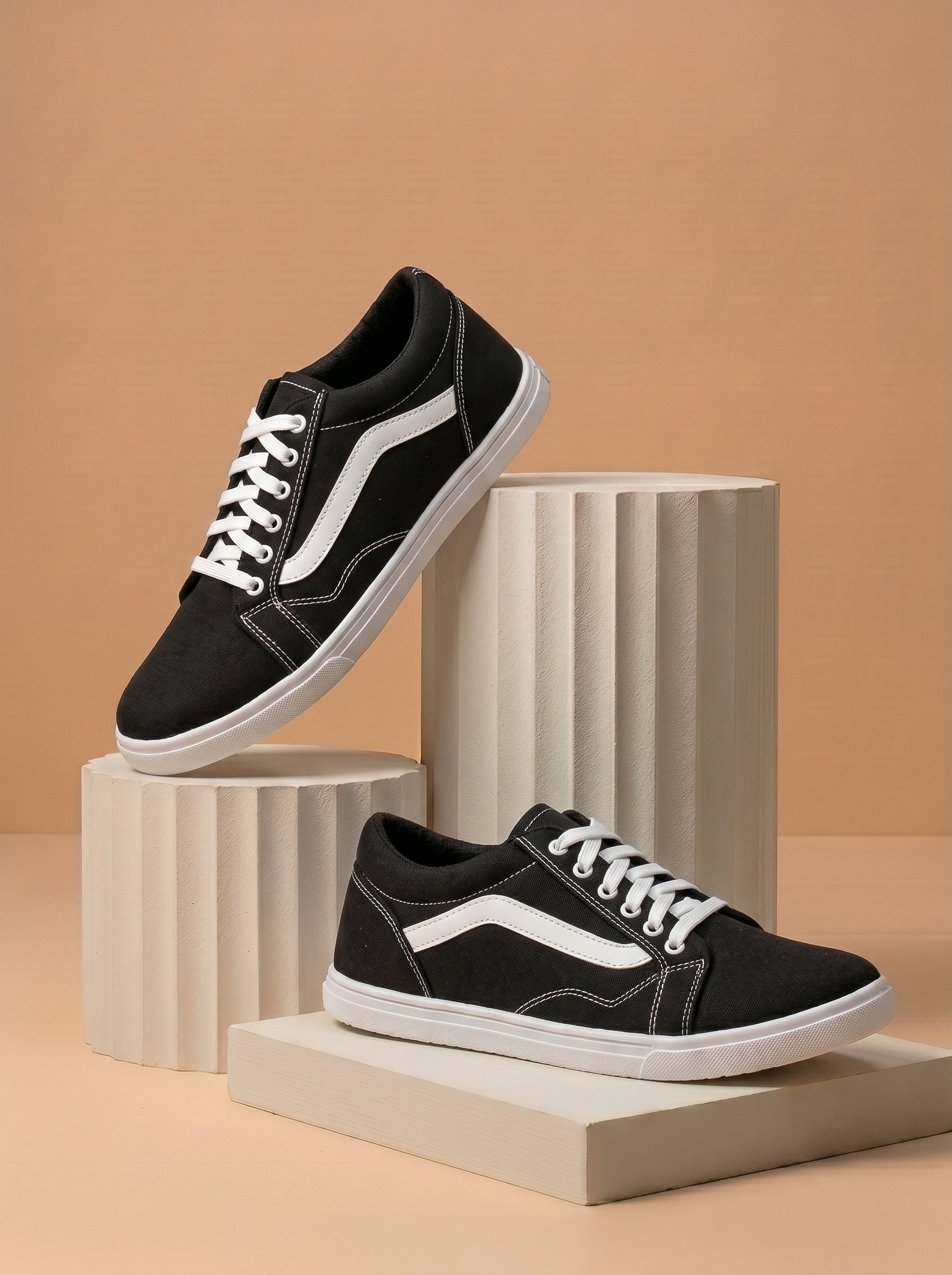 Classic Sneaker Shoes For Men-Black-BE9713