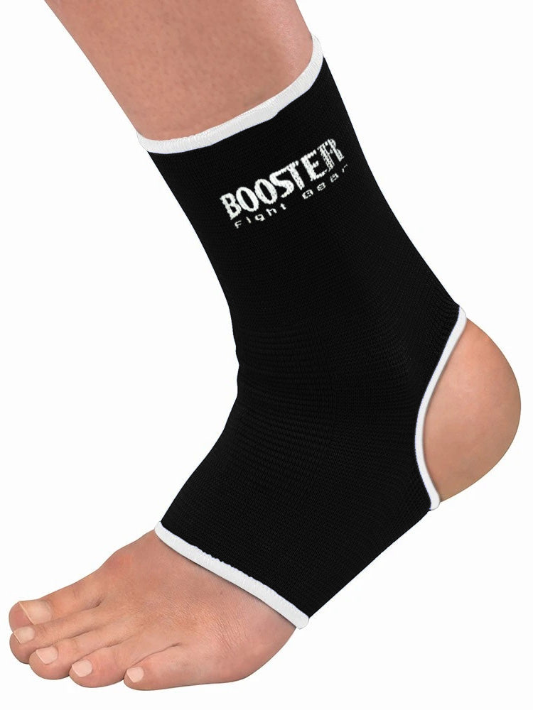 Booster Fight Gear Premium Quality Foot Elsatic Guards-Black-LV471