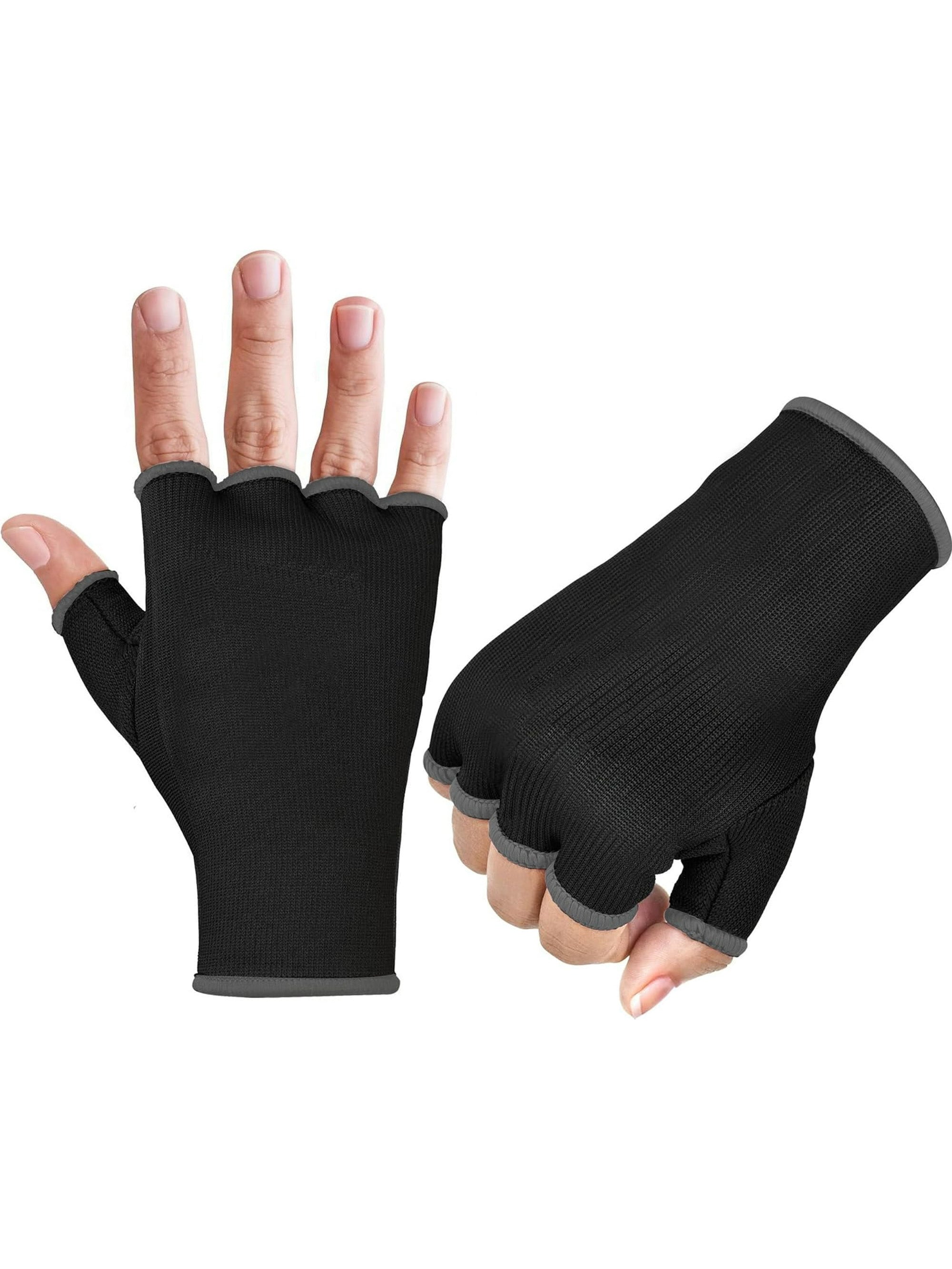 Boxing Hand Wraps Inner Gloves-Black-LV440