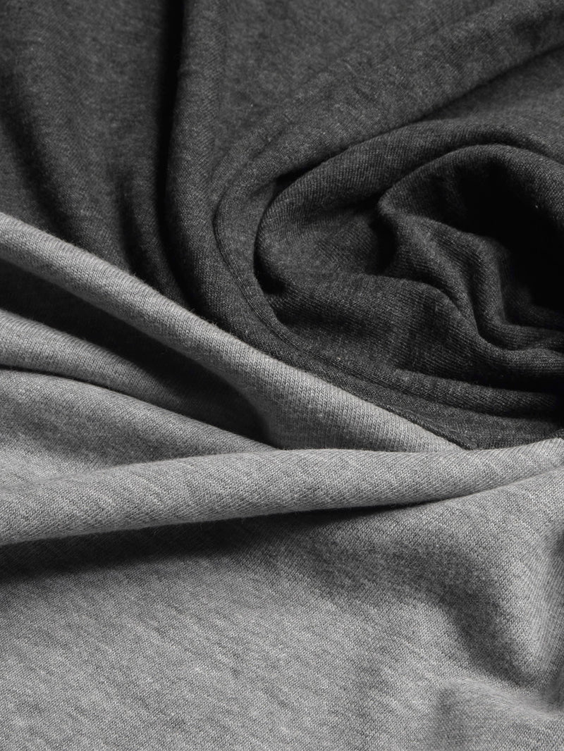 Celebrate Tee Shirt For Men-Grey Melange & Charcoal Melange Panel-BR13213