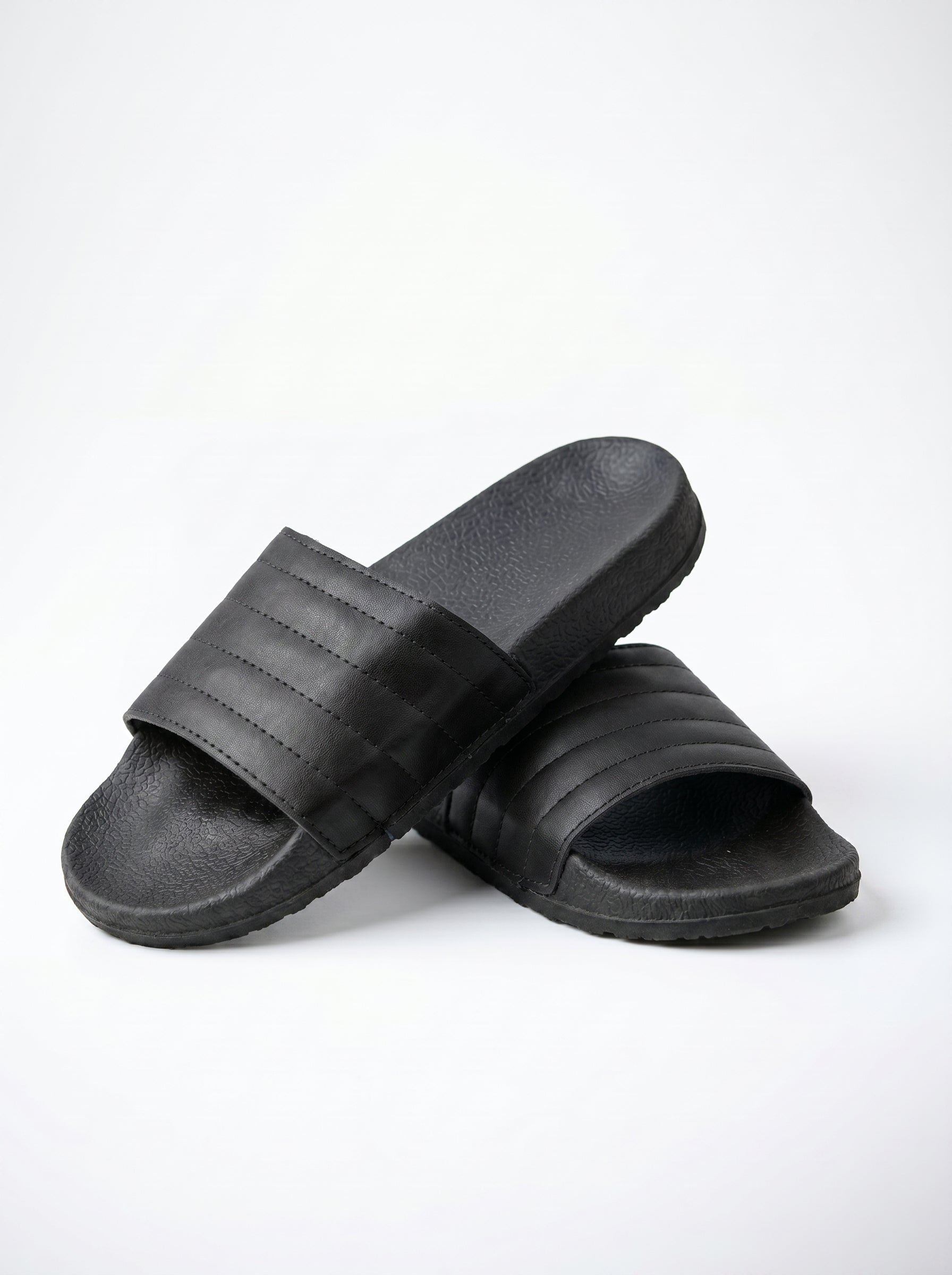 Men's Premium Flip Flop Fashion Slides-Black-BE0545