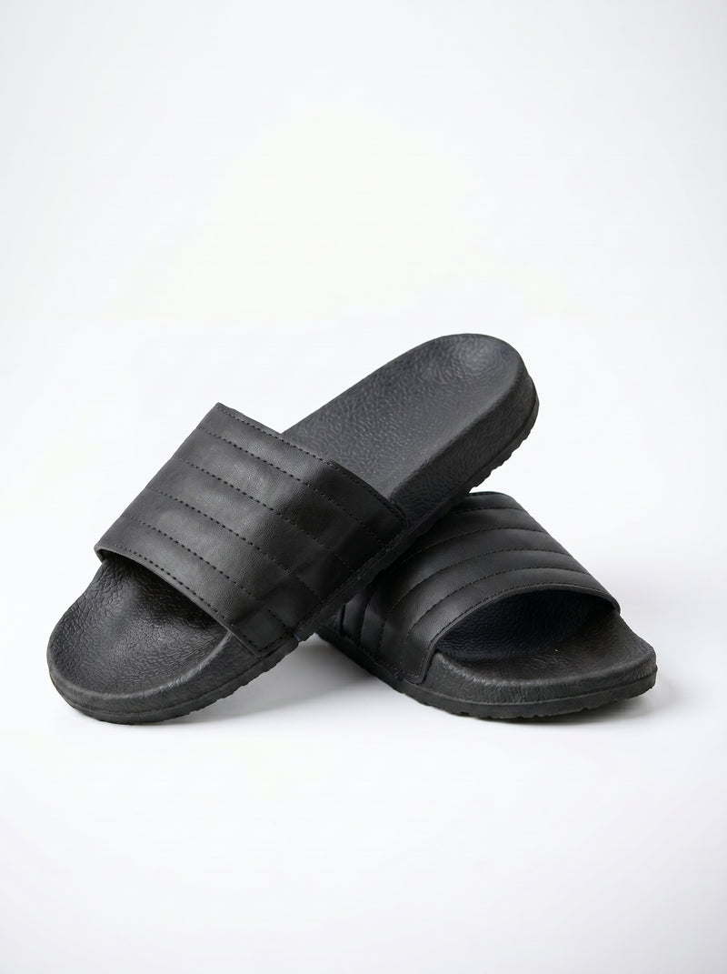 Men's Premium Flip Flop Fashion Slides-Black-BE0545