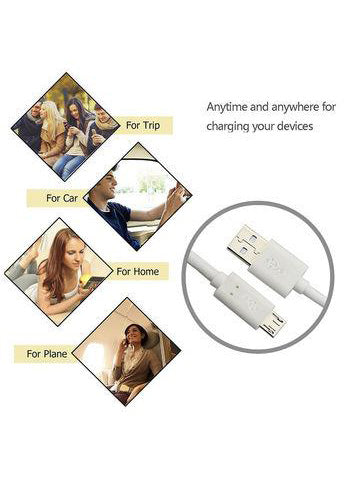 Android USB Charging Cable-White-RT620