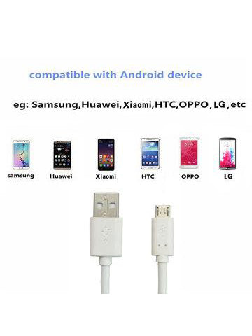 Android USB Charging Cable-White-RT620