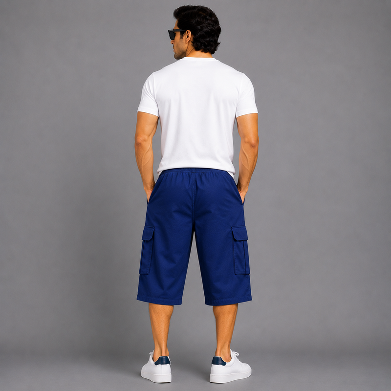 Men’s Premium Navy Cargo Shorts hus123