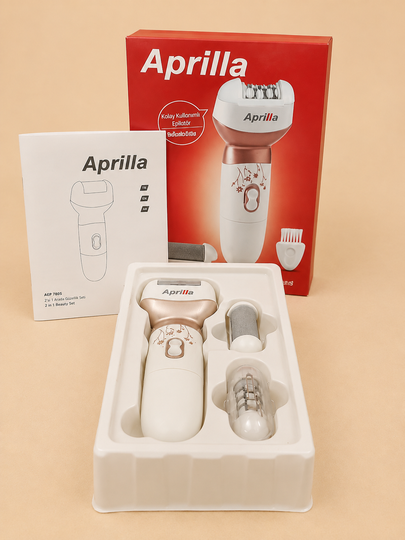 : Aprilla AEP 7805 2-in-1 Epilator & Beauty Care Set for Women