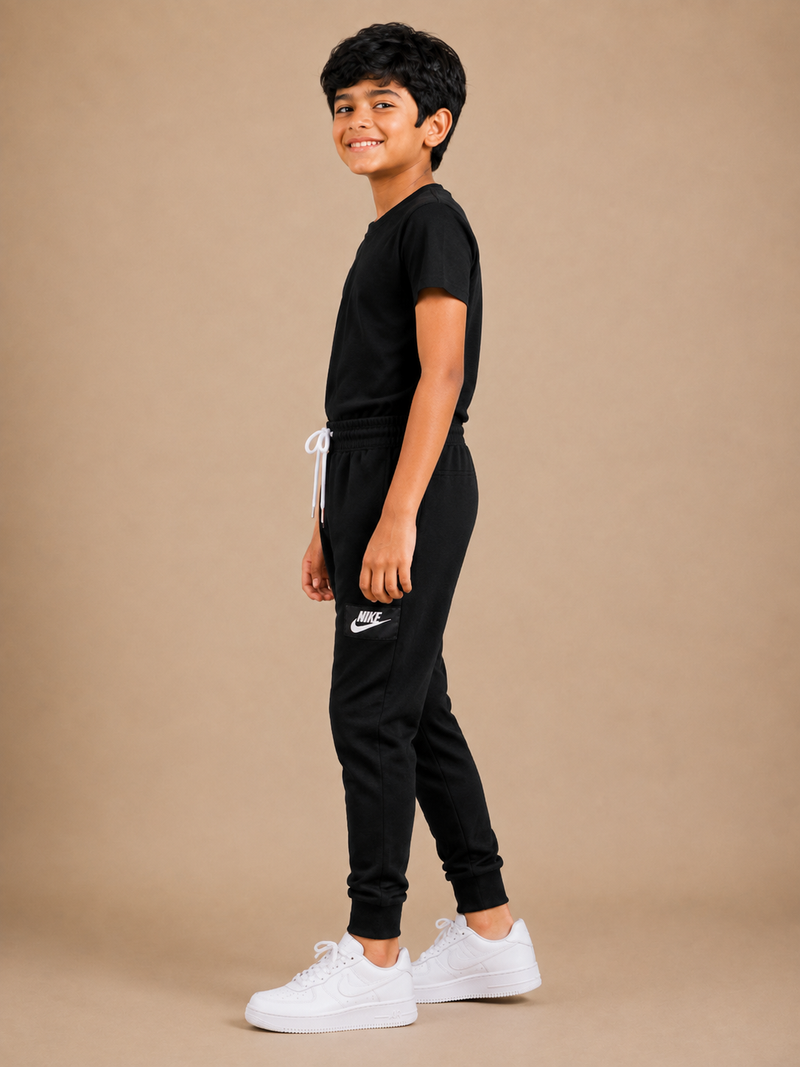 NK Fleece Slim Fit Without pocket Trouser For Kids nbv01