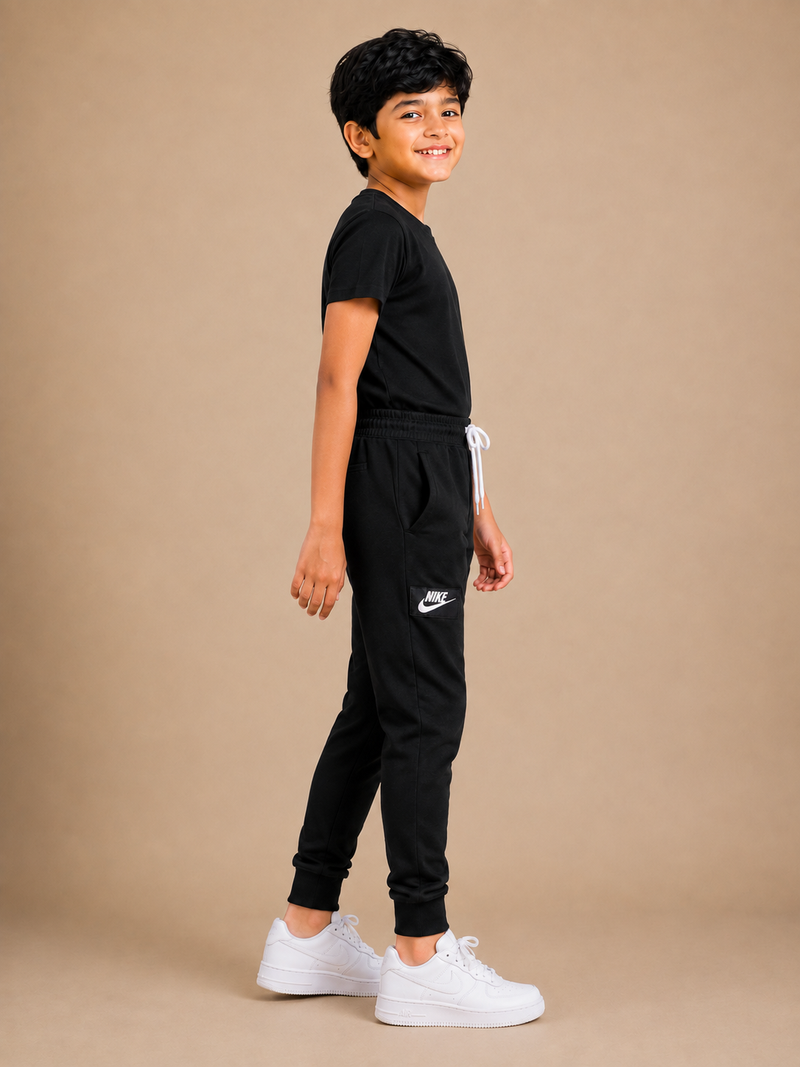 NK Fleece Slim Fit Without pocket Trouser For Kids nbv01
