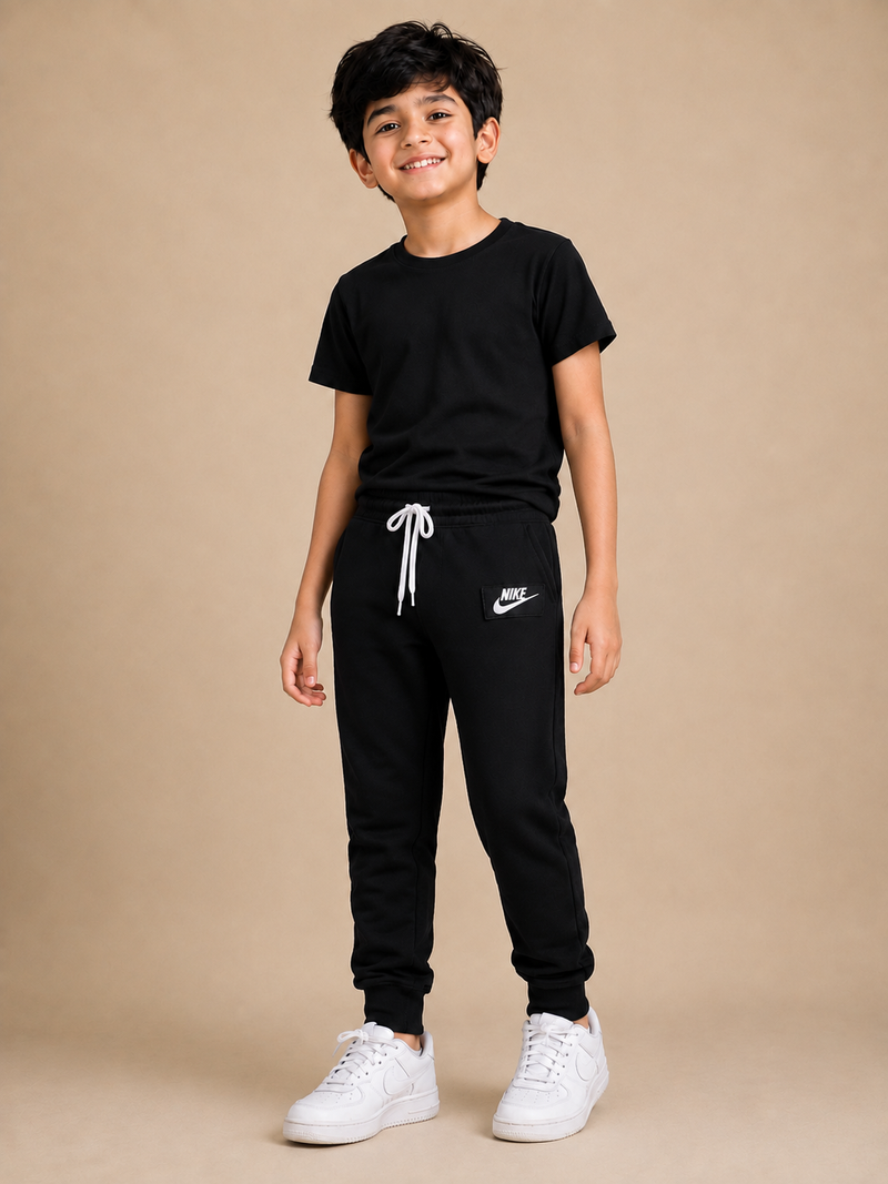 NK Fleece Slim Fit Without pocket Trouser For Kids nbv01