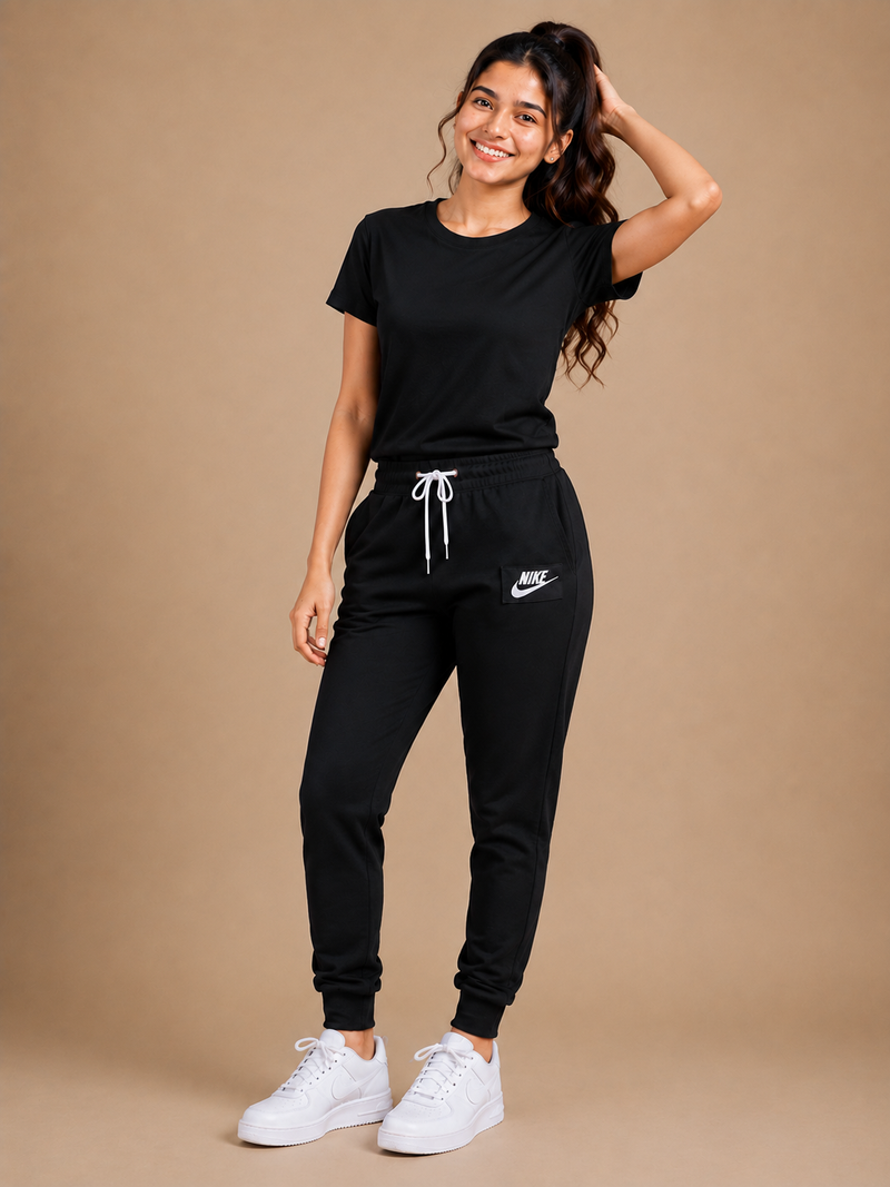 NK Fleece Slim Fit Without pocket Trouser For women nfw01