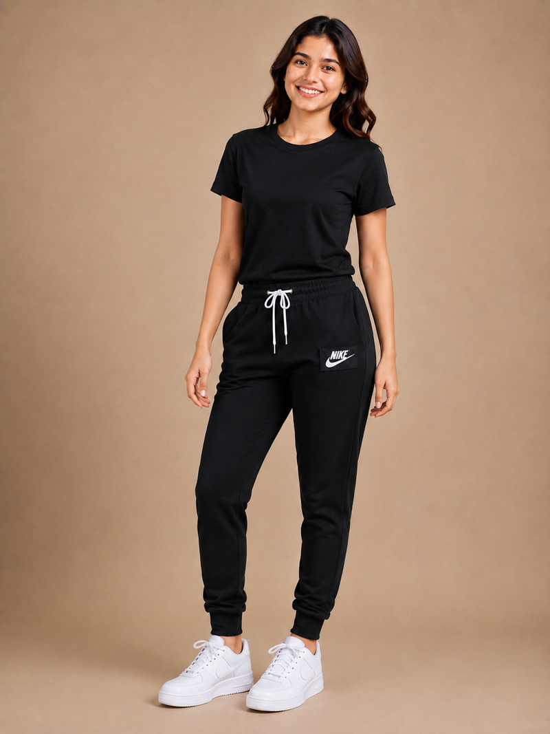 NK Fleece Slim Fit Without pocket Trouser For women nfw01