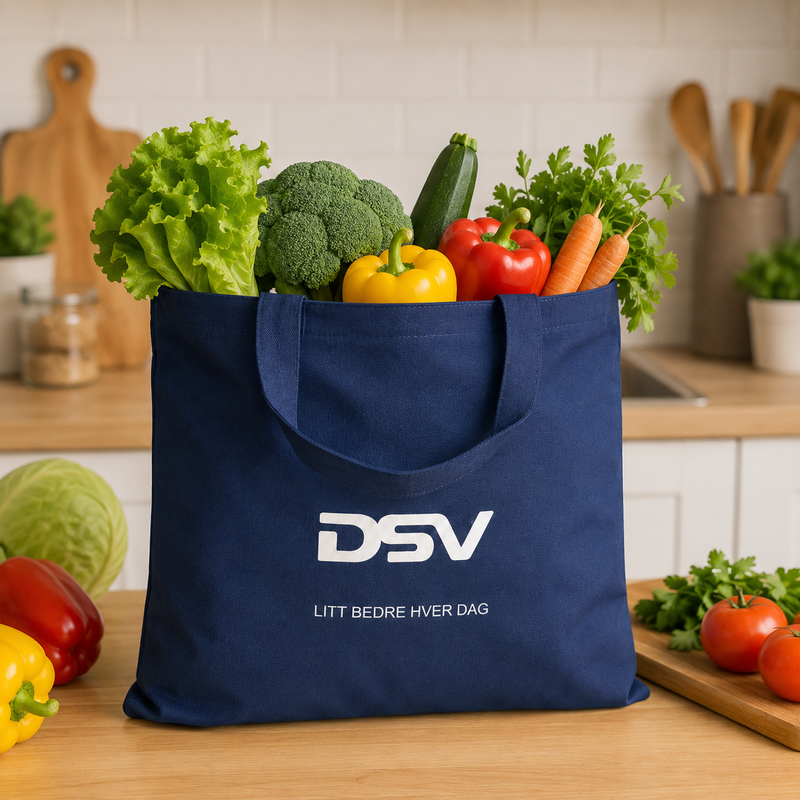 Title: DSV Reusable Grocery & Shopping Tote Bag – Blue