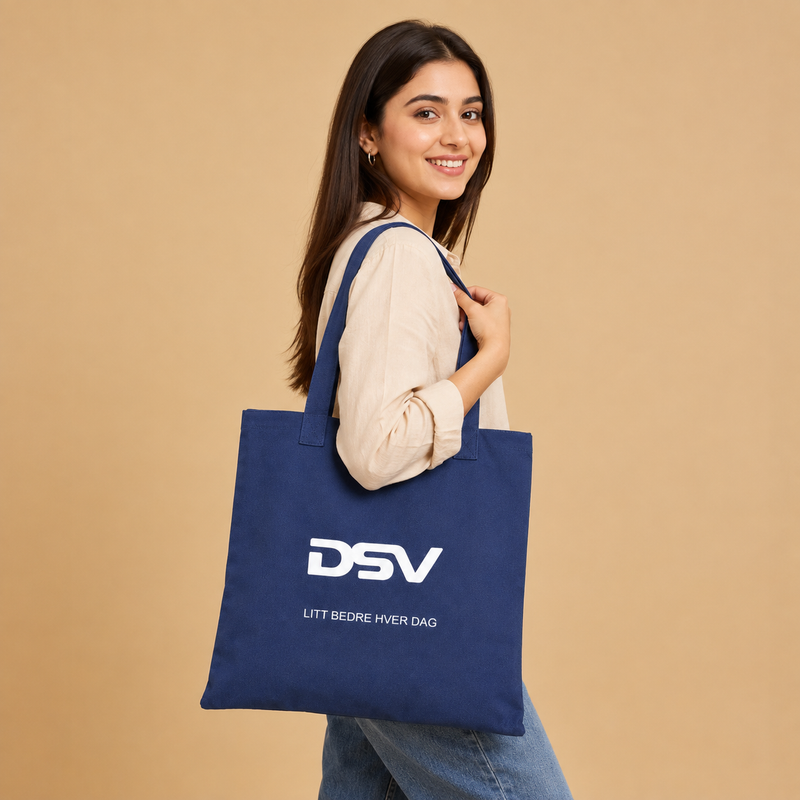 Title: DSV Reusable Grocery & Shopping Tote Bag – Blue