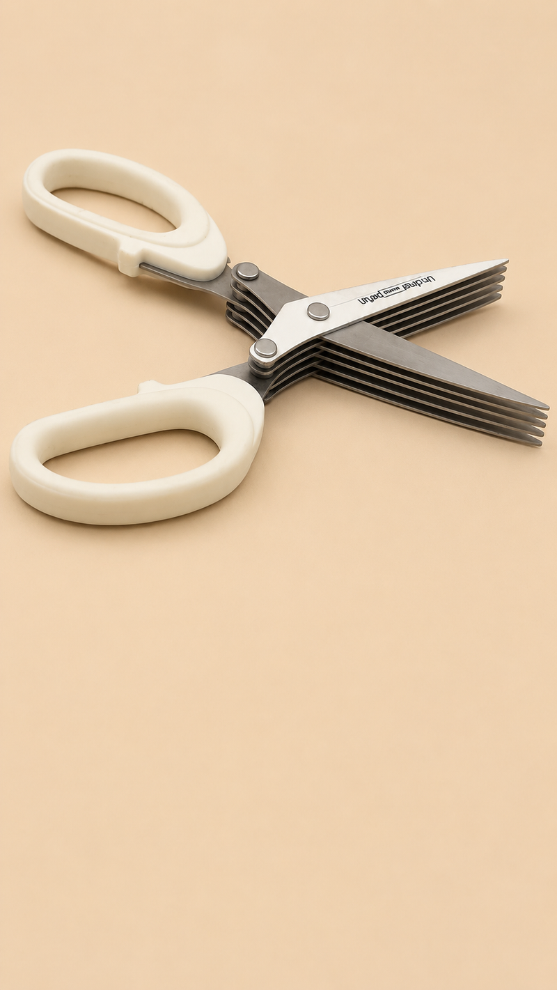 Title: 5-Blade Multipurpose Herb & Vegetable Scissors – Quick Chopping Kitchen Tool