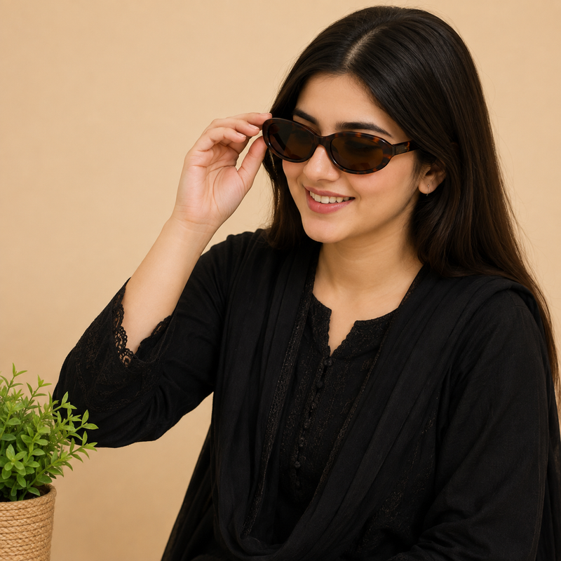 Stylish Tortoiseshell Brown Sunglasses for Women – Trendy Fashion Eyewear