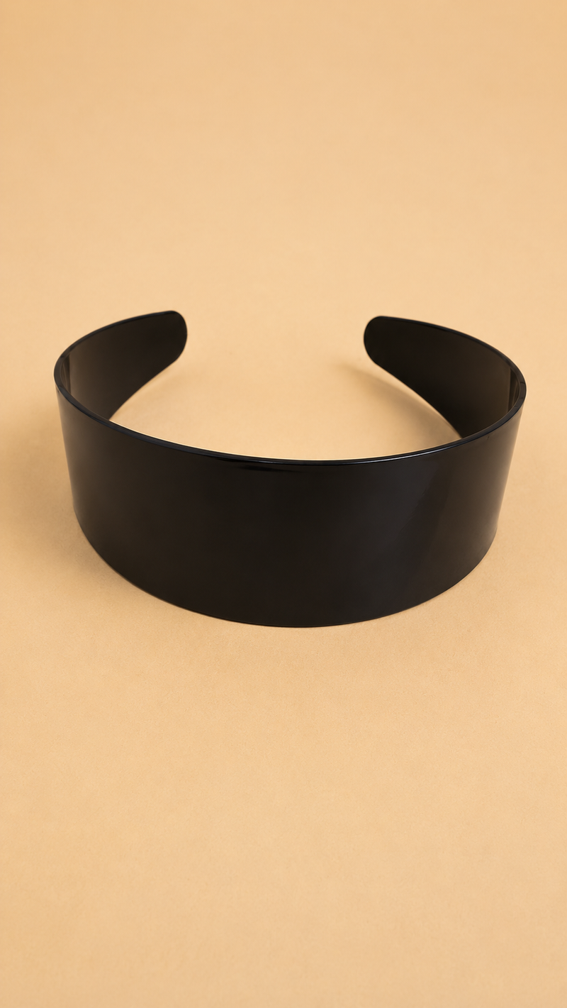 Wide Black Hair Headband for Girls & Women – Classic Hair Band