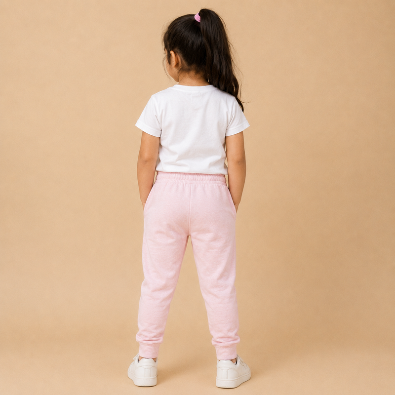 Kids Light Pink Jogger Pants – Soft & Comfortable Casual Trouser
