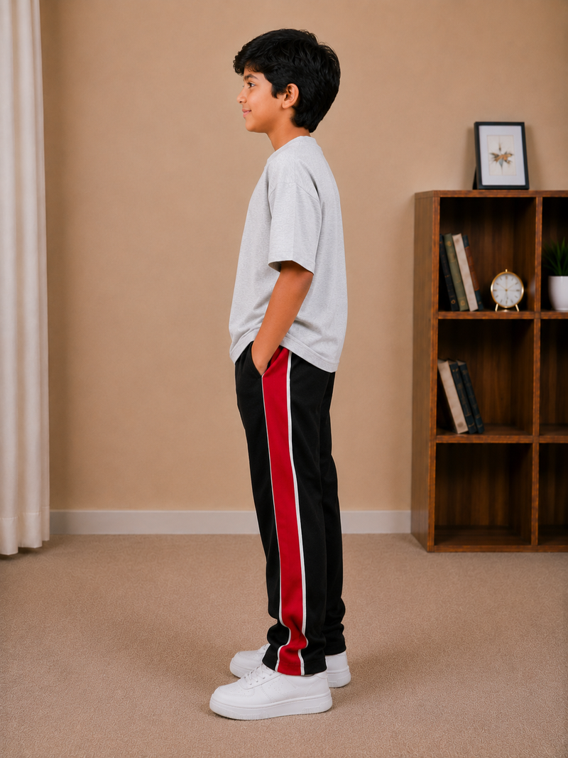 Kids Oversized Drop Shoulder T-Shirt – Light Grey