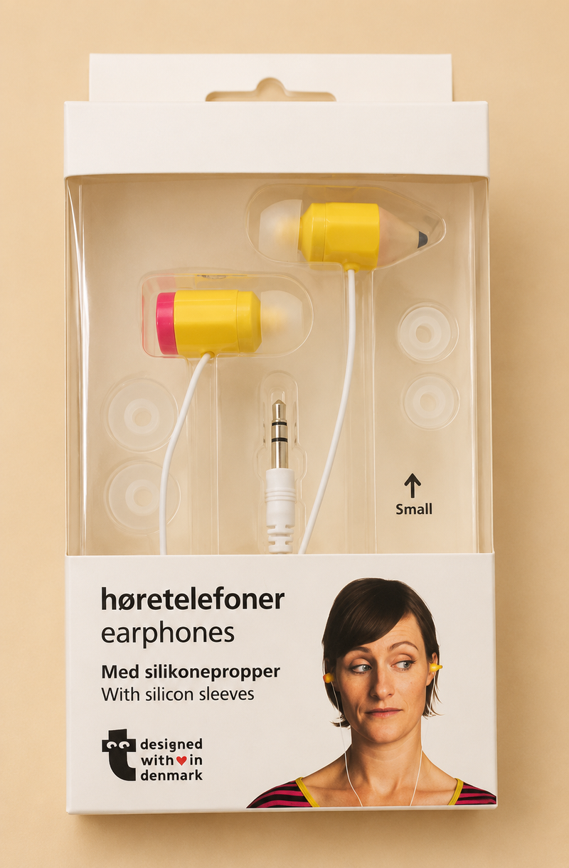 In-Ear Wired Earphones with Silicone Ear Tips