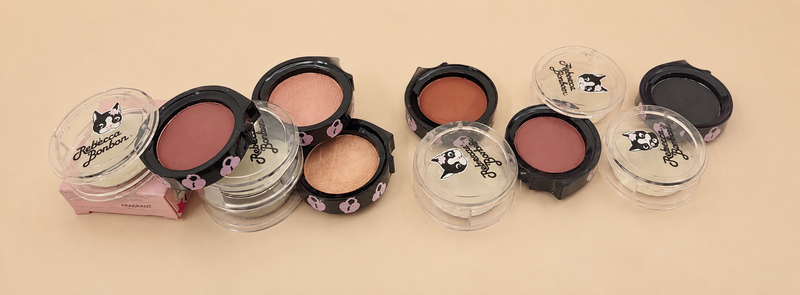 Rebecca Bonbon Face Blush & Highlighter Makeup Compact – Smooth, Long-Lasting Glow