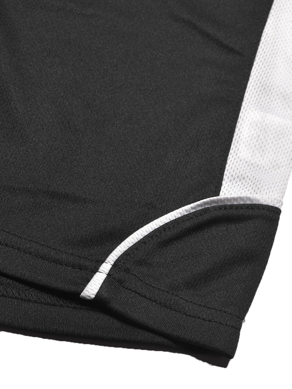 Cloke Active Wear Crew Neck T-Shirt For Kids-Black & White-BR13604