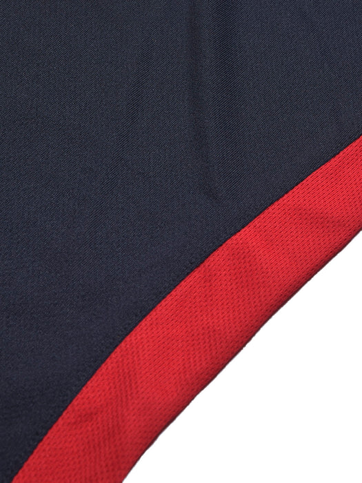 Cloke Active Wear Polo Shirt For Kids-Navy & Red-BR13602