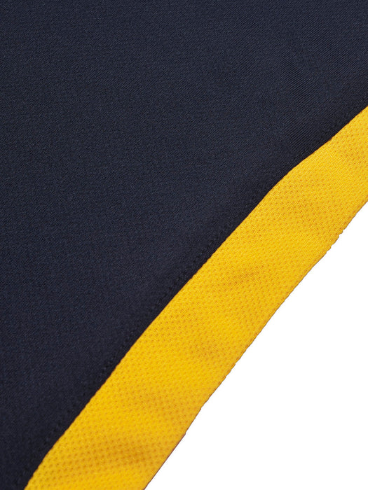 Cloke Active Wear Polo Shirt For Kids-Navy & Yellow-BR13601