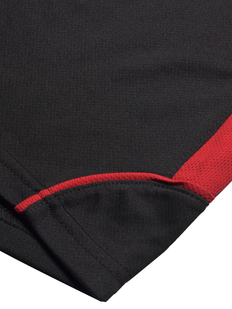 Cloke Active Wear Sleeveless T-Shirt For Kids-Black & Red-BR13607