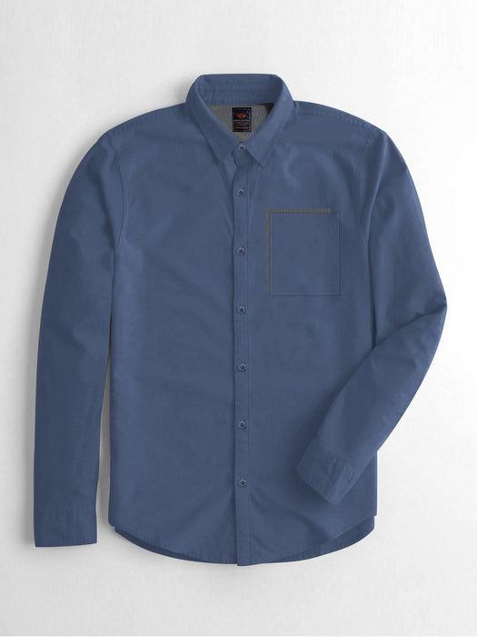 SS Premium Casual Shirt For Men-Dark Blue-BR13654