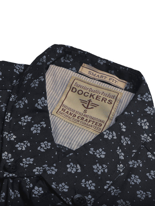 DKRS Premium Casual Shirt For Men-Navy with Allover Flower Print-BR13663