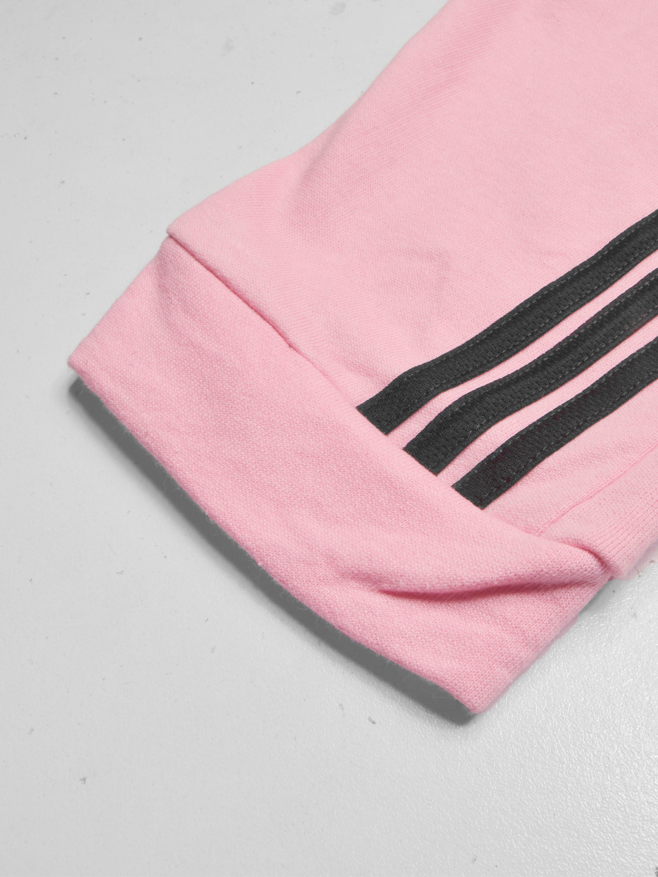 Summer Jersey Terry Slim Fit Bermuda Short For Men-Pink with Stripes-RT2432