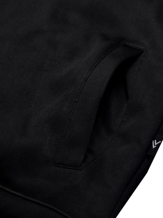 Louis Vicaci Zipper Fur Bomber Jacket For Men-Black-BR1010