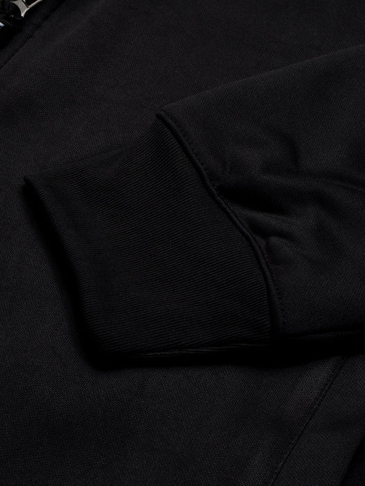Louis Vicaci Zipper Fur Bomber Jacket For Men-Black-BR1010