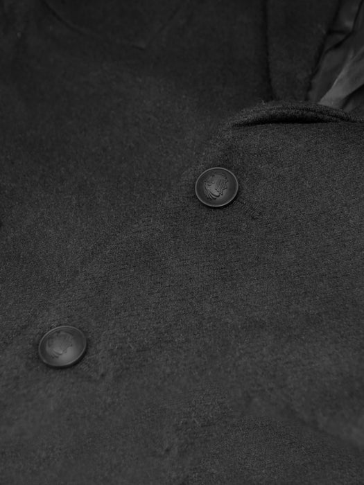 Blazer Personality Style Wool Coat For Men-Black-RT2191