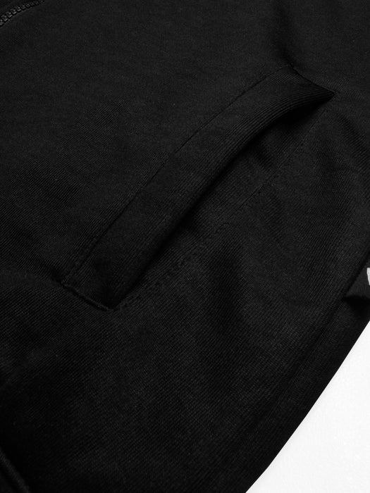 Louis Vicaci Zipper Inner Fur Bomber Jacket For Men-Black-RT2315