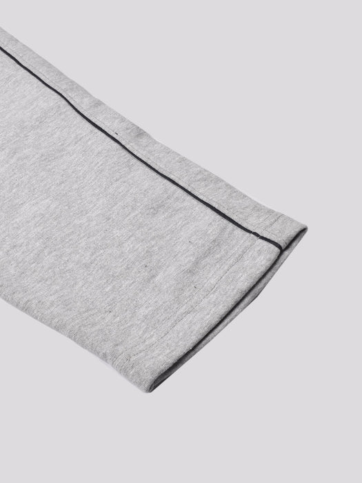 Louis Vicaci Fleece Zipper Tracksuit For Men-Grey Melange-RT1351