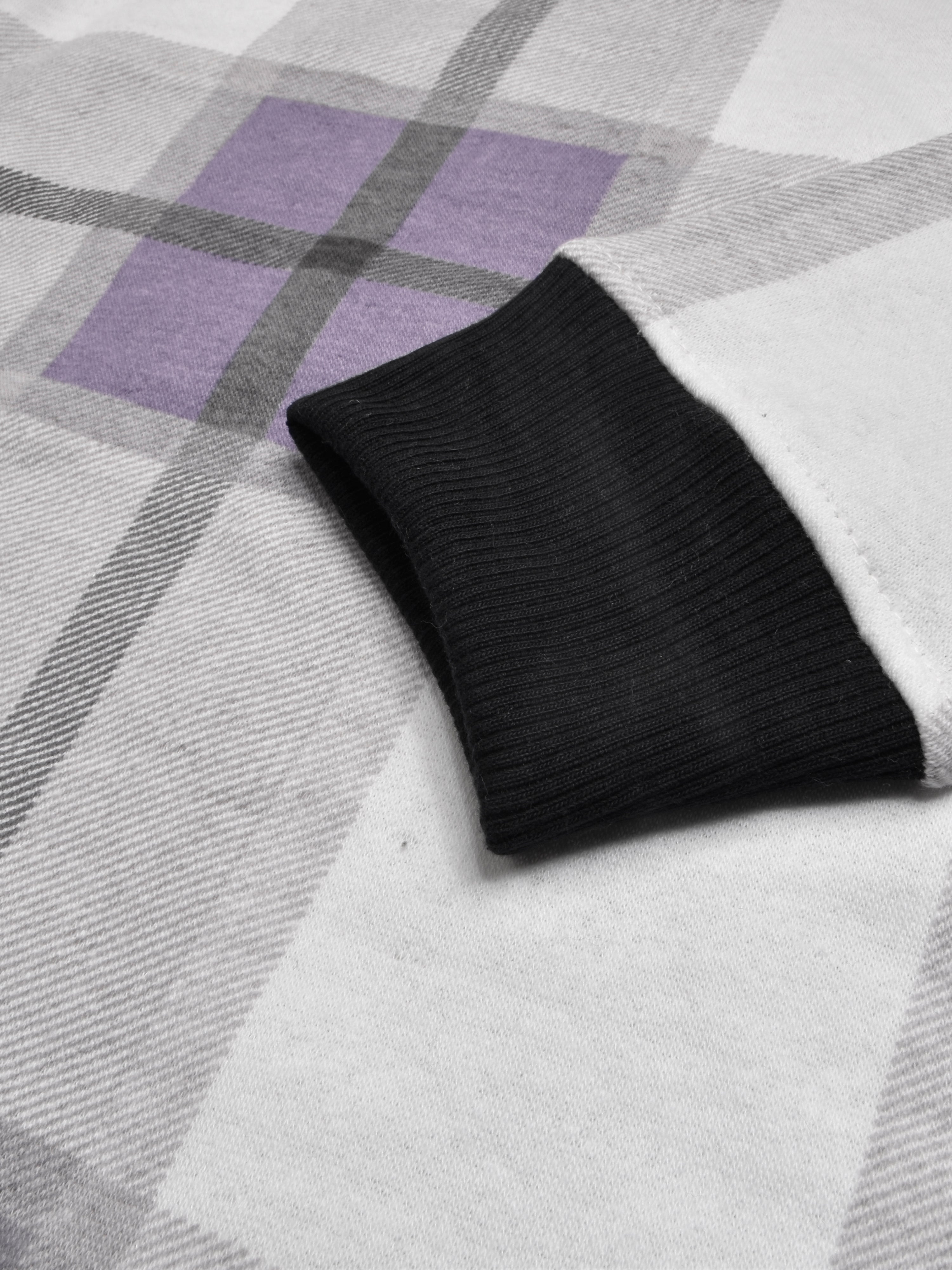 Louis Vicaci Fleece Sweatshirt For Kids Allover Check-RT2204