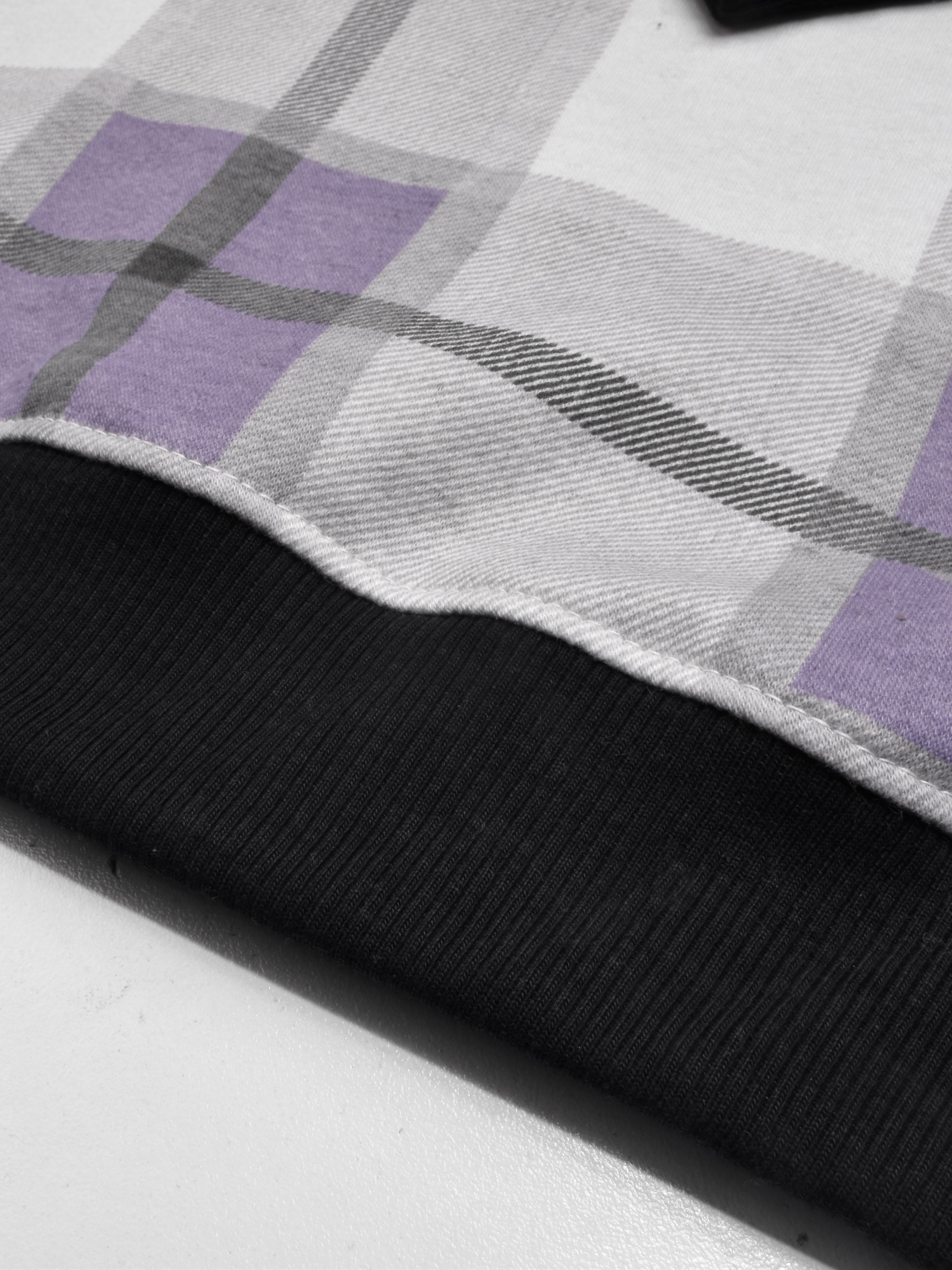 Louis Vicaci Fleece Sweatshirt For Kids Allover Check-RT2204