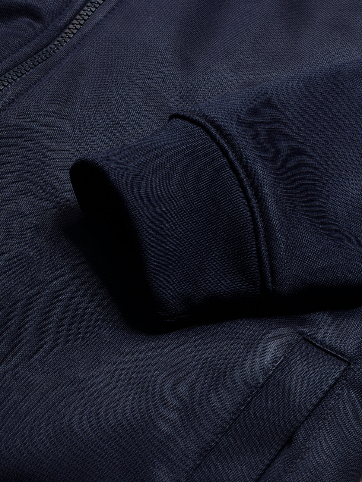 Louis Vicaci Zipper Fur Bomber Jacket For Men-Navy-BR1034