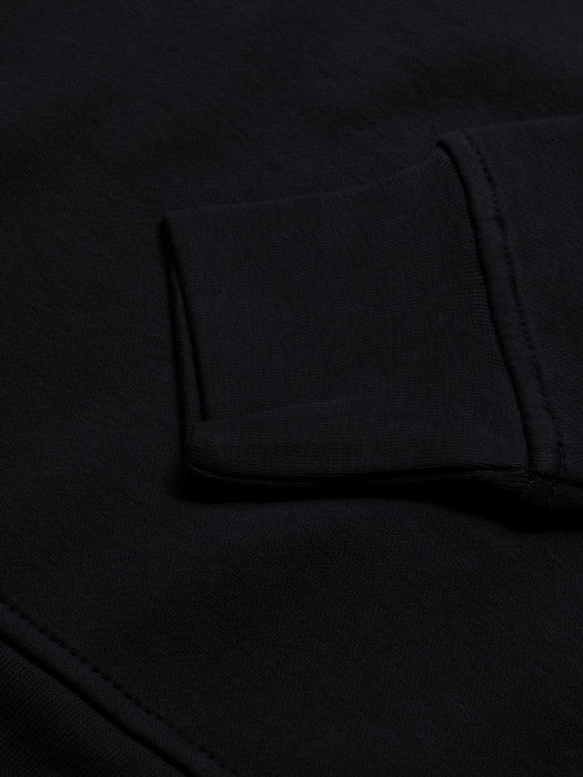 Louis Vicaci Fleece Stylish 1/4 Zipper Mock Neck For Men-Black-BR1018