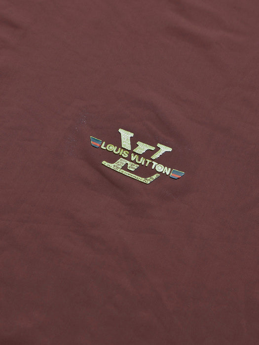 Louis Vicaci Summer Lycra T Shirt For Men-Leather Brown-BR13559