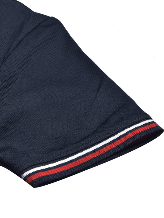 LV Summer Active Wear Polo Shirt For Men-Dark Navy-BR13557