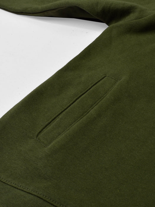 Louis Vicaci Fleece Zipper Tracksuit For Men-Olive Green-RT1344