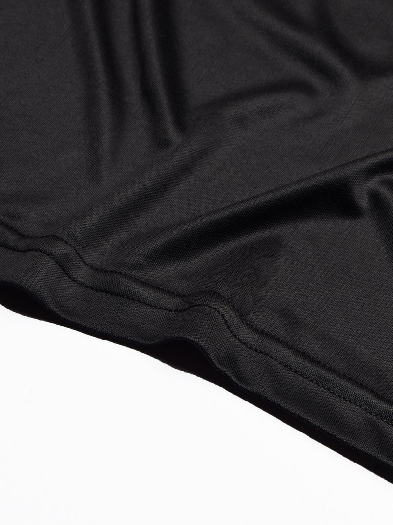 North Peak Crew Neck T Shirt For Boys-Black-RT2524